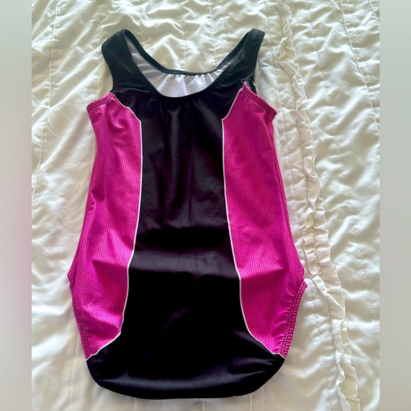 kb gymnastics leotard pink and black - Picture 2 of 2